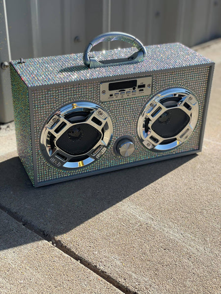 Mini Iridescent Bling Boom Box