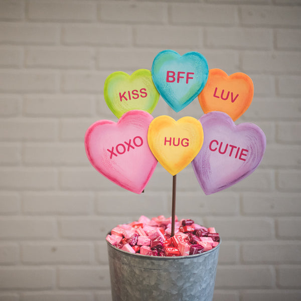 Pile of Conversation Hearts