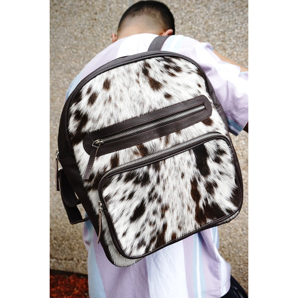 Cowhide backpack